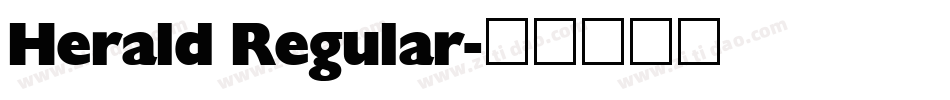 Herald Regular字体转换